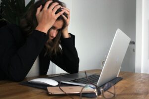 Navigating workplace burnout background